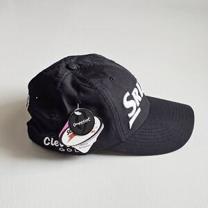 NWT Srixon Tour Original Golf Black Hat Cleveland Golf Sporty Men's Cap One Size
